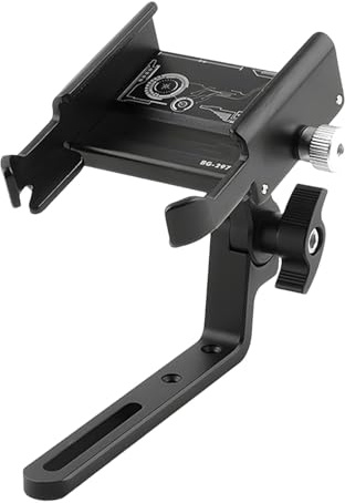 Abrazadera de teléfono celular para manubrio de motocicleta, soporte estable para teléfono, soporte de teléfono móvil de ángulo ajustable, abrazadera de montaje para teléfono celular para motocicletas