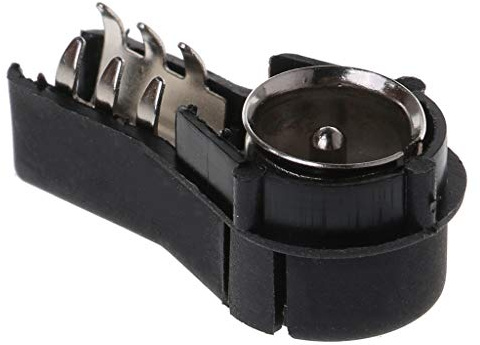 BOGEEL Connettore a crimpare maschio per autoradio stereo per auto, converte cavi nudi e adattatore antenna, plastica + metallo
