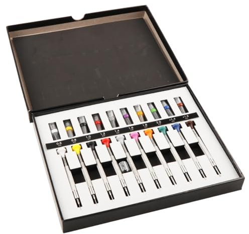 Colcolo Juego de destornilladores para relojeros, herramientas de reparación de relojes, extracción, multifuncional, microdestornilladores para reloj, hogar,