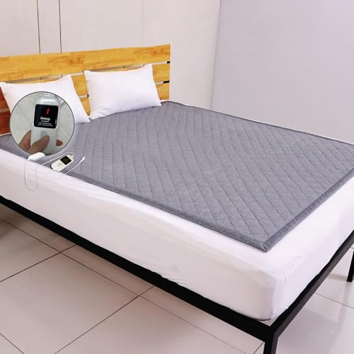 Heated Mattress Pad – Electric Mattress Pad, Heated Bed Warmer w/ Controller, 5 Heat Settings, Auto 15-Hour Shut-Off, Tencel Material, Machine Washable, UL Listed, Queen Size