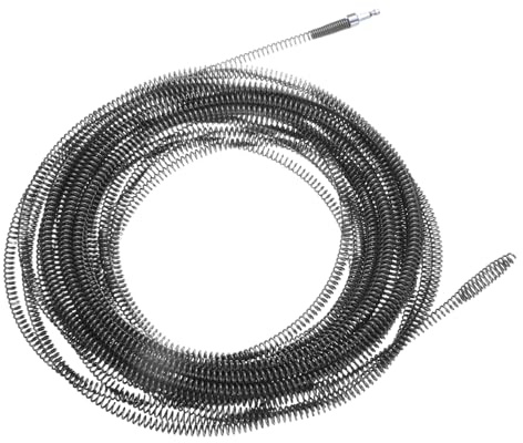 sourcing map Abflusskabel, 10 mm Durchmesser, 20 m Abflussreinigung, Schlangenkabel mit Bohranschluss, flexible Feder, löst Haare für Badezimmer, Küche, WC, Badewanne, Kanalisation, Waschbecken