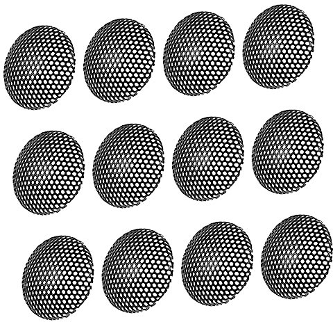 FONDOTIN 12pcs Small Iron Sound Box Nets Microphone Net Covers Crash-proof Speaker Protection Mesh for Home Audio Accessories