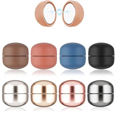 Yuentoen Hijab Magnetpins,Magnetische Hijab Clips,8 Paar,Unsichtbare Magnetpins für Schals,Tücher,Cardigans - Hijab Accessoire