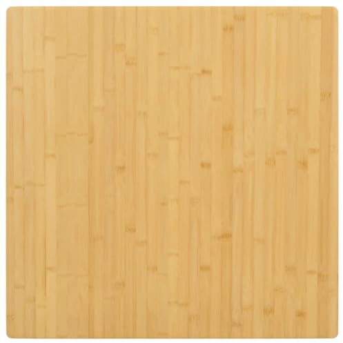 Natulvd Schreibtischplatte aus Bambus, 25 mm dick, quadratische Holztischplatte, 80 x 80 cm, DIY-Möbel, Tischplatte, Arbeitsplatte