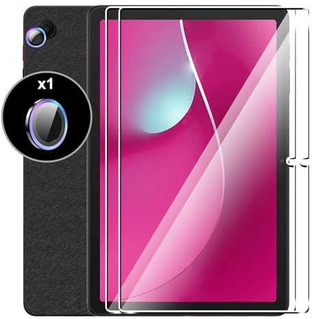 Heioloo 2 Stück für Telekom T Tablet 2 10.1 2025 Panzerglas Schutzfolie HD, [2+1 Stücke] Panzerglas und Kamera Schutzfolie, 9H Härte Schutzglas, Bläschenfrei, Anti-Kratzen