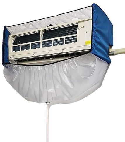 Kit di pulizia mini split AC – Copertura dell'acqua universale da appendere con strumenti di pulizia completi per condizionatori d'aria fino a 120 cm