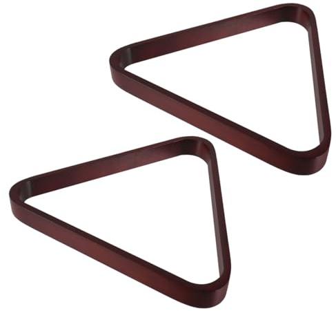 Parliky 2 Pezzi Triangoli in Legno per Biliardo Porta Palline Ball per Tavolo da Pool Accessori Stabili e Resistenti per Allineamento Preciso