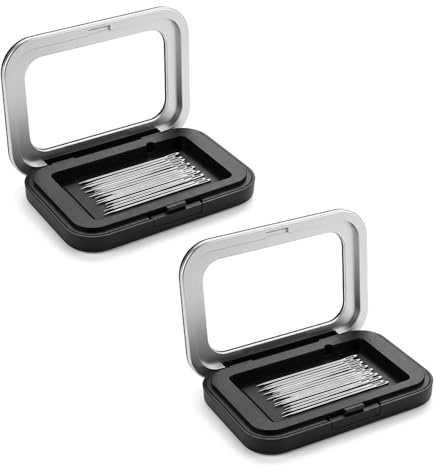 COACOM Caja De Costura Magnética De 2 Piezas, Caja De Almacenamiento De Agujas De Coser, Adsorción Fuerte, Segura Y Portátil, Adecuada para Horquillas Y Sujetapapeles.