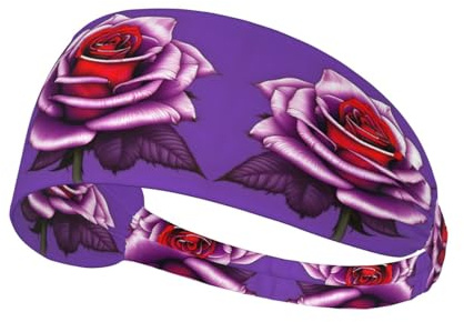 Fasce per capelli antiscivolo da donna rosa fucsia per capelli alla moda fascia per capelli allenamento yoga sport esercizio fasce per il sudore accessori per capelli estivi fasce elastiche per