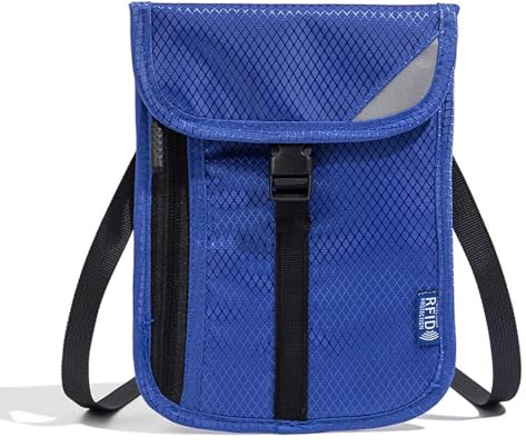 Tcdwla Pochettes Tour de Cou de Voyage Bloqueur RFID, Porte Monnaie Enfant Garçon, Pochette Passeport, Telephone, Porte Monnaie enfant, étanche Sac de Voyage Portable, Peut Stocker Carte