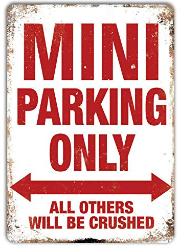 Mr.sign Mini Parking Only Blechschilder Vintage Metall Poster Warnschild Retro Schilder Blech Blechschild Wanddekoration Malerei Bar Cafe Restaurant Garten Park