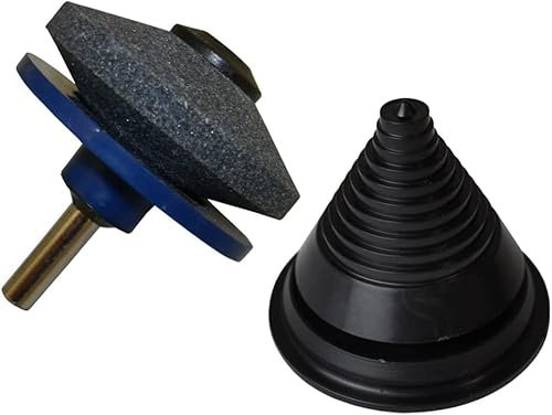 BMS Ensemble aiguiseur de Lame rotative pour Tondeuse à Gazon, idéal pour la Plupart des Marques