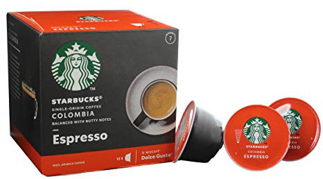 Starbucks Nescafé Dolce Gusto Colombia Cafetière à café 12 Capsules
