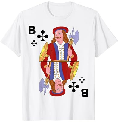 Spielkarte Bube Kreuz Karte Kostüm Fasching Gruppen T-Shirt