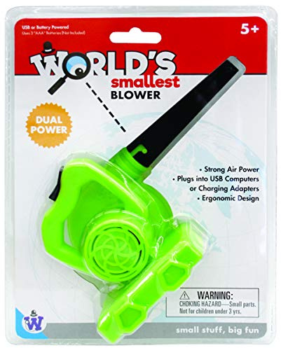 Westminster, Inc. World's Smallest Blower - Real, Working, Small, Dual Powered Leaf Blower