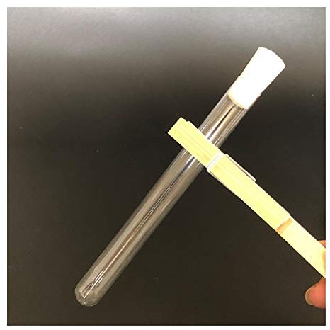 Xuulan Xianglaa- Reagenzgläser als Geschenk, 60 Stück/Pack Glas Reagenzglas, 18mm * 180mm, mit Silicagelpropfen Cap, Chemie-Labor Glasrohr, Breites Anwendungsspektrum