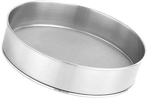-mehlsieb Aus Edelstahl Rund Handsieb Zum Backen Maschensieb für Weizen Reis Mehl Puderzucker