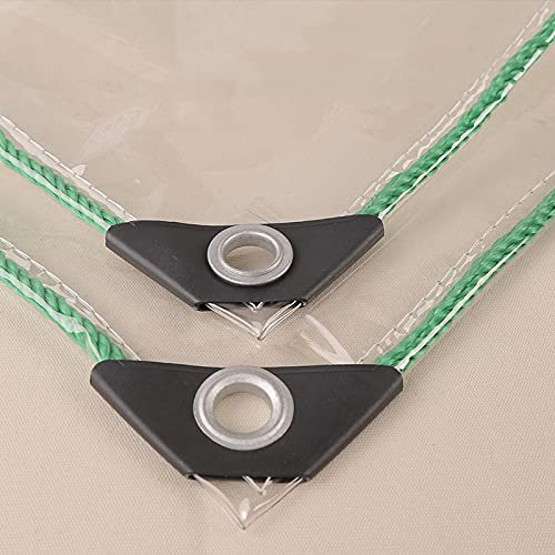 U/D Transparent Waterproof Tarpaulin, Clear PVC Plastic, Anti-Aging Insulation Dust Resistant Rain Tarpaulin, Outdoor Courtyard Plant Canopy Cover,Clear,2x3m