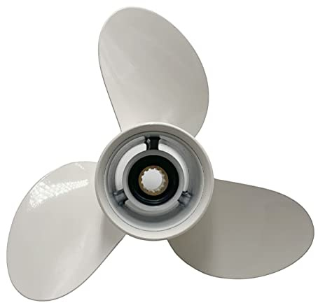 SLEIPNIR Propeller 11 3/8x12 für Yamaha Außenborder Schrauben 40-55 Pferdestärke Aluminium 13 Zähne OEM NO:663-45952-02-EL 11.4x12