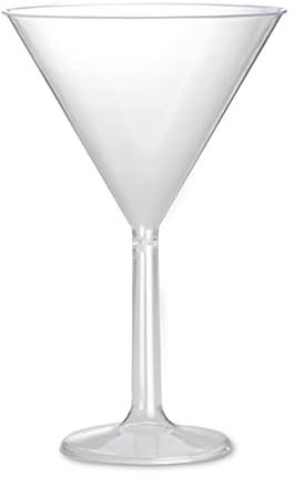 Lage Coppa Martini Porta Confetti in Plastica Calice Confettata Cerimonia Decoro tavola, Centrotavola Decorativo Biscotti, Dolci, Caramelle, Cioccolatini ø16 x h25 cm