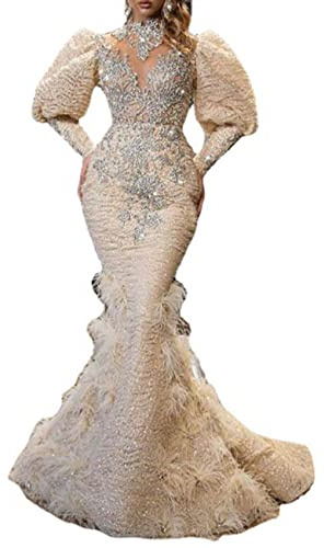 NLAVW Abendkleider für Damen, lang, figurbetont, mit Rüschen, formelles Kleid, Ballkleid, Seitenschlitz, Glitzer, Party, Abschlussball, Kleid, Kleider, reife Kleider,Silber,M