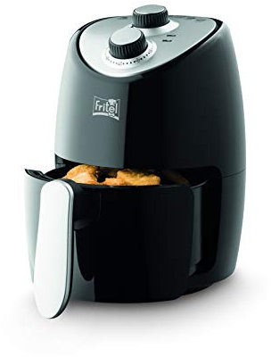 FRITEL Airfryer SnackTastic® 4202 – Heißluftfritteuse – 2 l – 1000 W – 1 bis 2 Pers. – Kompakt/Kleine Portionen – Singles & Studenten – Schwarz