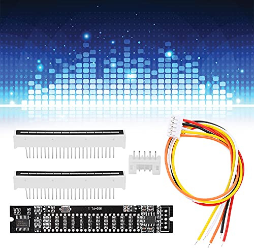 Mini Fai-da-te Dual 12 Livelli Musica Stereo Indicatore del Livello dello Spettro VU Meter Scheda Amplificatore Indicatore dello Spettro Musicale Indicatore dei Livelli (Indicatore di livello