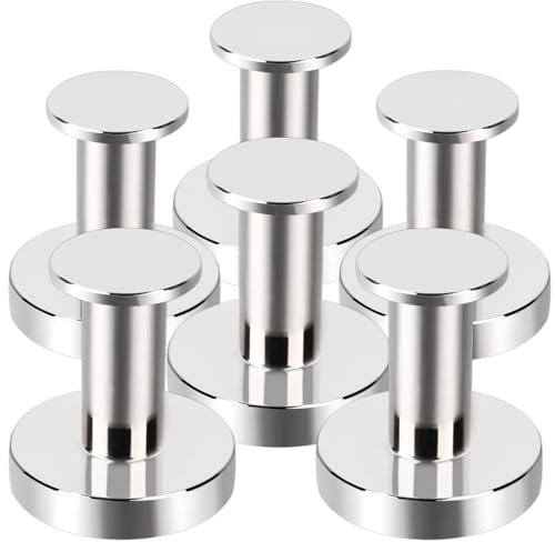 OCEUMAOA Magnethaken Extra Stark 32kg Neodym Magnete mit Haken Schwarzen 36mm Magnet Haken Hakenmagnete Groß für Eisentüren Kühlschränke Küchen Kleiderablage Büro Camping Magnetic Hooks 6Stück