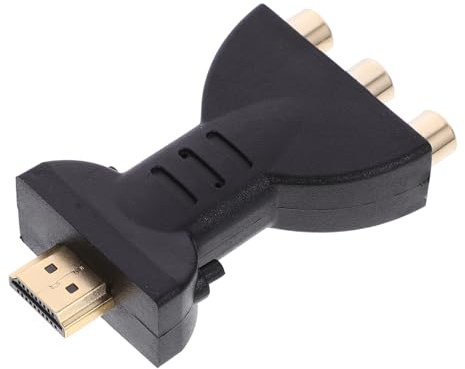 DOITOOL Digitaler Videoanschluss zu Av-videoadapter 1080p 1080ip | Audioadapter für Dvd, Unterstützt Digitale Signalformate, Komponentenkonverter für Hatv und Projektor Zufällige Farbe