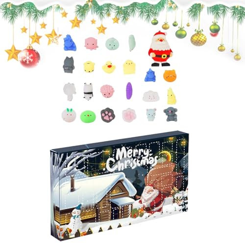 Adventskalender Knobelspiel 2024 - Adventskalender Weihnachten 2024 | Weihnachtspuzzles Anti-Stress | Puzzlespiele Puzzles Auf Der Rückseite Für Weihnachten, Advent Für Kinder