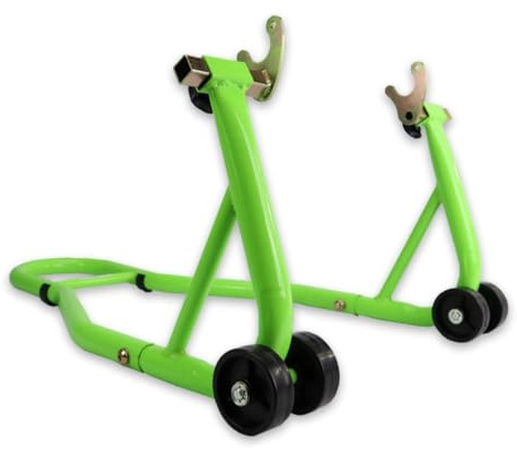 Béquille Arrière Universelle pour Diabolos - Support Stable et Durable pour Moto (Vert)