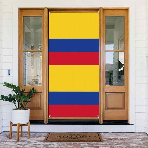Bandera de Colombia con impresión de la bandera de Colombia, decoración navideña reutilizable para Halloween, Navidad, fiestas
