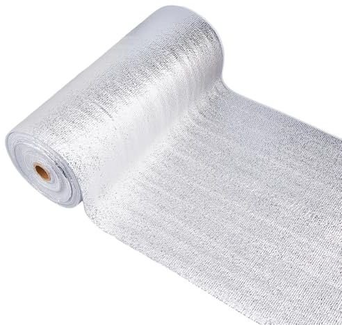 SUPERFINDINGS 2 Rollen Hitzebeständige Vlieseinlage Für Topflappen 0,4x5 m Rolle Isolierende Thermische Vlieseinlage Weiches Wärme Reflektierendes Flauschmaterial Für Nähen Textilarbeiten Topflappen