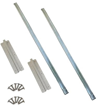 Gedotec Tischverlängerung 590 mm - 2 Stück Tischplattenverlängerung inkl. Befestigungsmaterial - Maximalauszug 365 mm - Verlängerung Esstisch aus Stahl, Tisch-Erweiterung für unter die Tischplatte