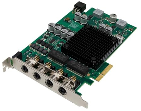Buhdjfnke Tarjeta de Red para Servidor PCI-e X4 Gigabit PoE de 4 Puertos Tarjeta de Red Ethernet Vision I350AM4 Adaptador de LAN de 9,5 K