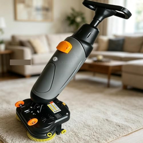 Autolaveuse professionnelle sans fil, brosse rotative autoportée, pour restaurants et hôtels, lavage, aspiration et séchage, 1200 m²/h, grise