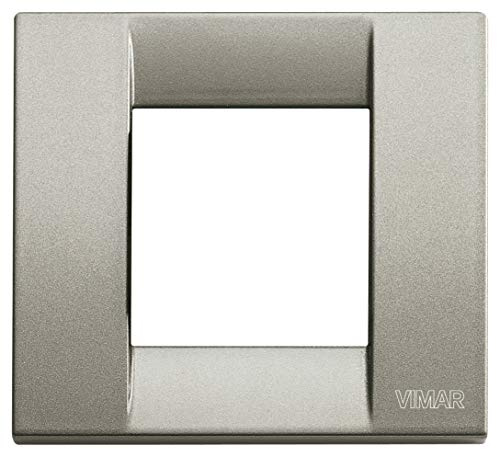 Vimar serie idea - Placa classica 1-2 módulo metal titanio metalizado