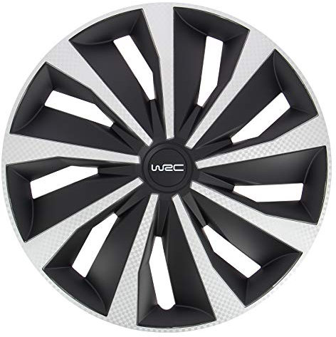 WRC 4 copricerchi Carbon Style per ruote da 15 Pollici