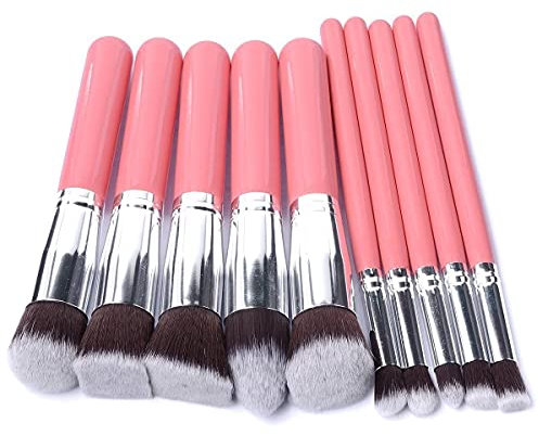 Glamza 10-Pieces Make Up Brush Set, Pink1 Units