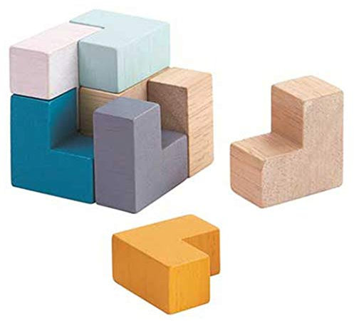 PlanToys 4134 Puzzle Cube 3D, Assorted