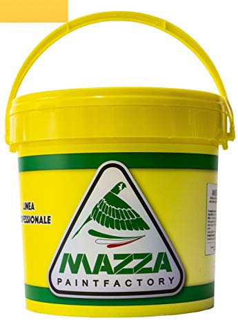 MAZZA Pittura Decorativa Per Interni Brillantinata Glitterata Lt 5 Dusk Colorificio Vernice Brillantini Glitter Muro Idropittura Murale Colorata (Giallo Girasole Chiaro Dk4113)
