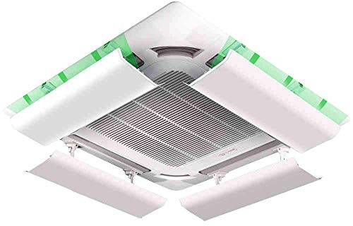 Wind Greating Deflector de Aire Acondicionado para Aire Acondicionado Central de Techo Plástico Liviano áNgulo Ajustable Fácil Instalación Evita Que el Aire Frío Sople Recto (Una Pieza)(40cm)