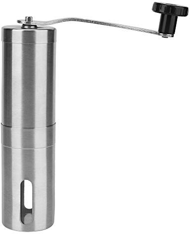 Molinillo de café manual,Manual Coffee Grinder en acero inoxidable, inoxidable y duradero, fácil de limpiar, ligero y práctico, para el hogar, camping