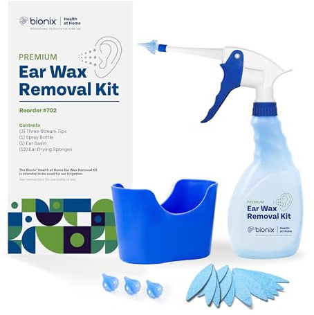 Bionix - Ear Wax Removal Kit, Helps Remove Wax Buildup, For Safe Earwax Removal, Comfortable, Convenient & Easy-To-Use, Ideal for Healthcare Consumers, Flexible (17 Piece Kit)