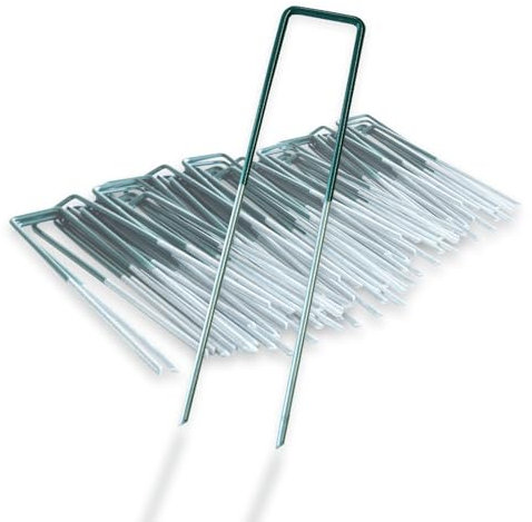 KARAT Lot de 300 piquets de Fixation au Sol 3 x 15 cm – pour Gazon synthétique, Toile Anti-Mauvaises Herbes, bâches de Jardin - Piquets de Maintien, Ancrages de Sol, Épingles de Jardin