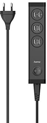 Hama USB Ladegerät 6 Port, 34W, 6fach USB A