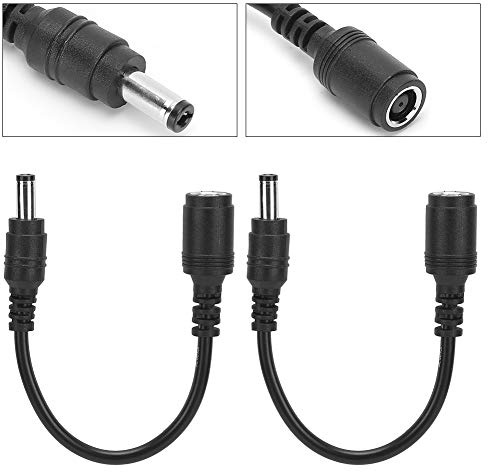 Akozon Adapter-Konverter, 2-teiliger DC-Ladegerät-Konverter-Konverter 7,4 x 5,0 mm Buchse auf 5,5 x 2,5 mm Stecker für Laptop DC 2-teiliger Kurzstrecken-Schnellladeadapter 5 9 p