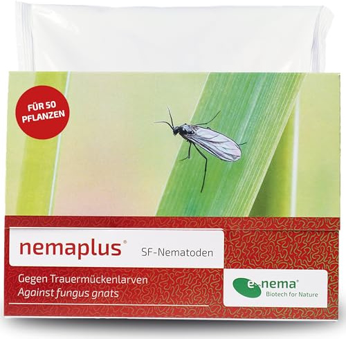 nemaplus SF-Nematoden gegen Trauermücken | 5 Mio. für bis zu 50 Pflanzen | Nematoden von e-nema