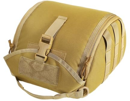 Taktische Helmtasche, Leichte Helmbeutel, Kratzfest, Helmpaket, Gepolsterte Airsoft Helm Aufbewahrungstasche, MOLLE Clamshell Helmtaschen Pack für Sport Jagd