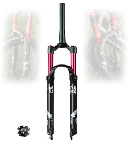Mountain Bike Forche 26 27.5 29 Pollici, Lega di Alluminio Ultraleggera Corsa 140mm MTB Bike Forcella Pneumatica Dell'ammortizzatore 1-1/2  con Rebound Adjust ( Colore : Manual lock B , Size : 29 ER